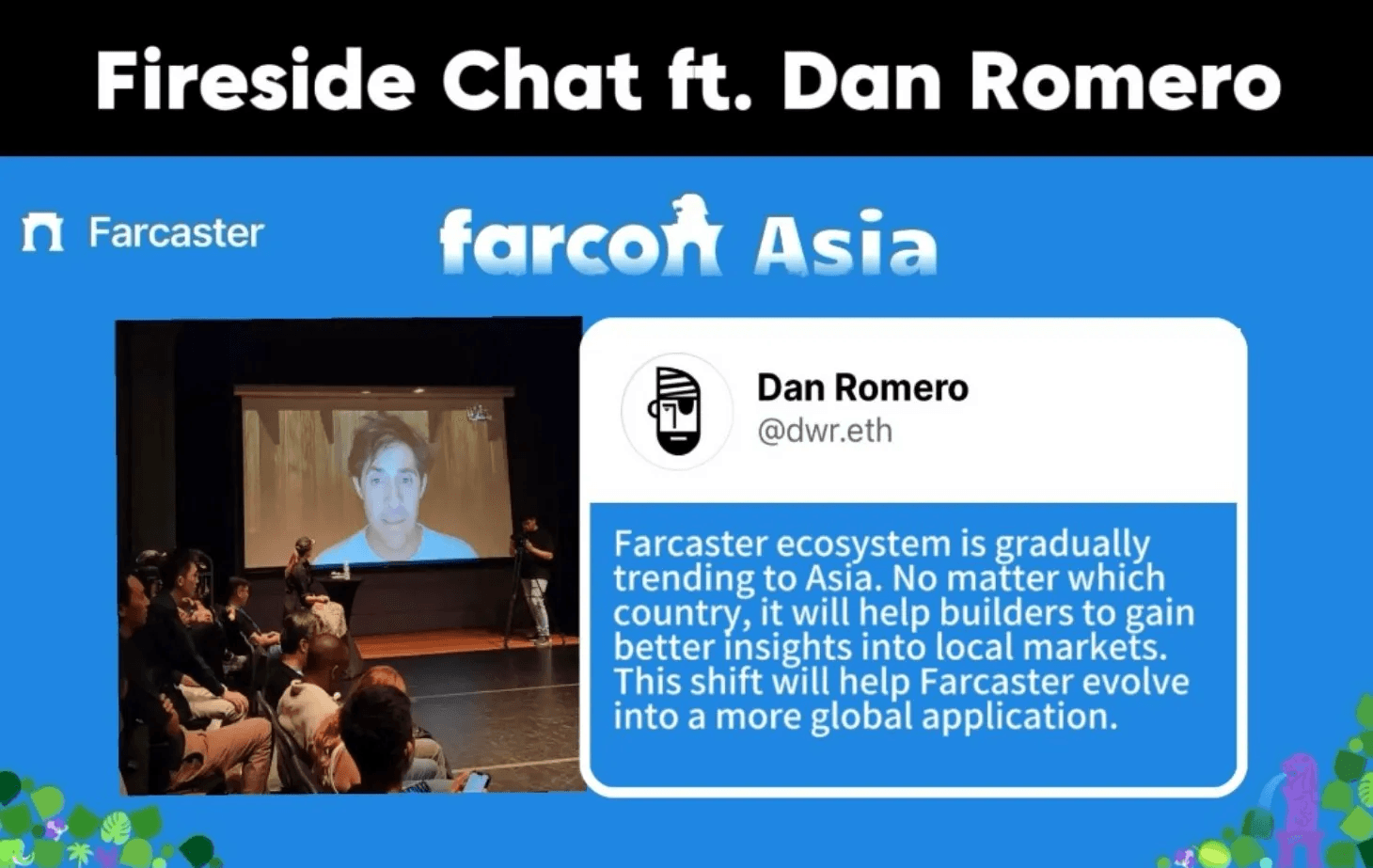 Fireside Chat ft. Dan at Farcon Asia in Singapore https://x.com/TakoProtocol/status/1838807434032484800