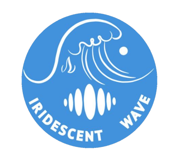 iridescent wave: the deep cut logo