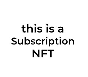 The is a Subscription NFT logo
